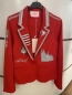 Mobile Preview: Karneval Jacke Damen Karnevalskostüm Uniform Garde Fasching Rot kurz